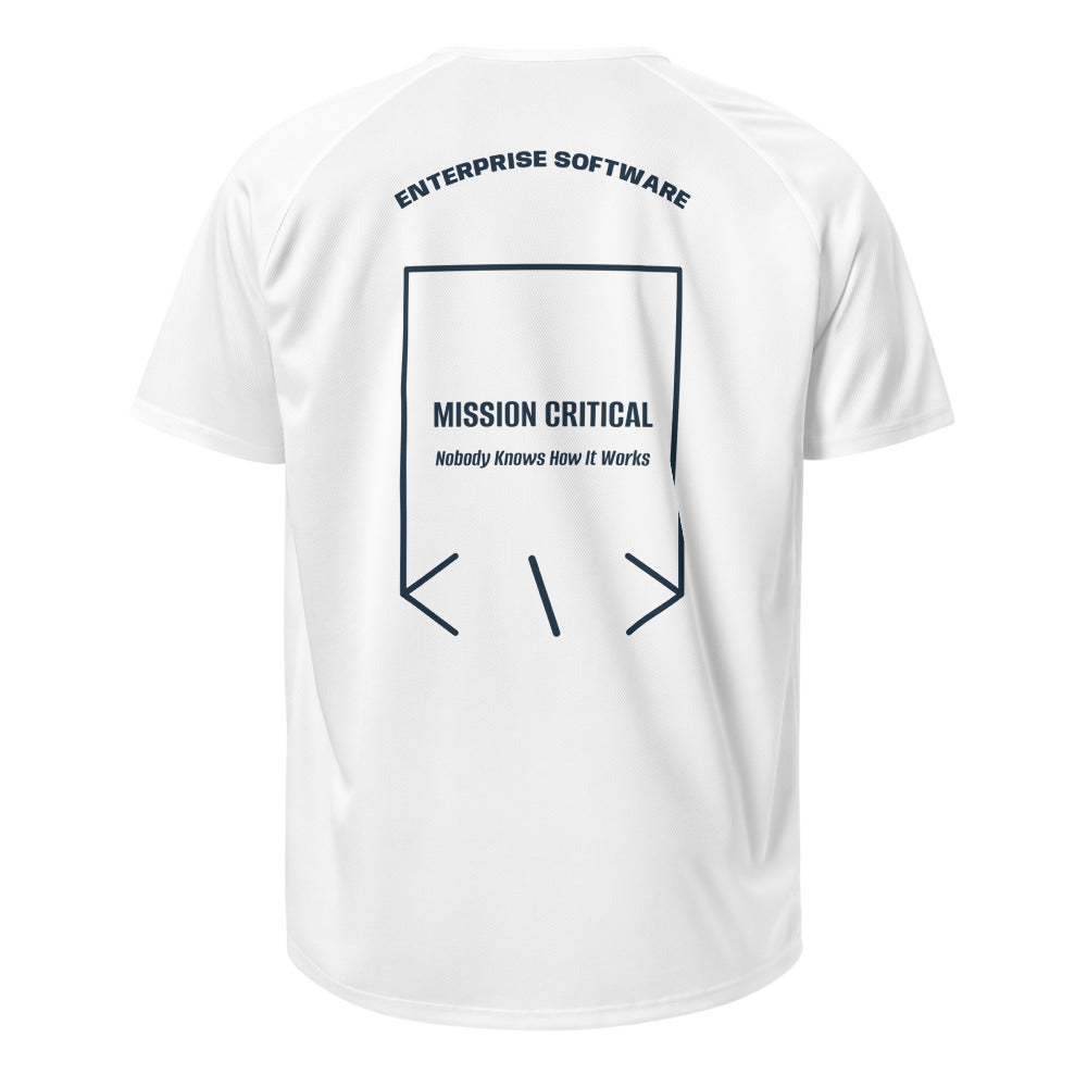 Mission Critical — White French Navy back mockup