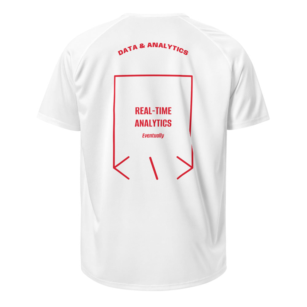 Real-Time Analytics — White Red back mockup