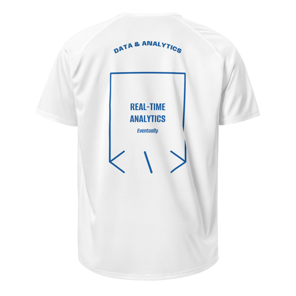 Real-Time Analytics — White Royal Blue back mockup