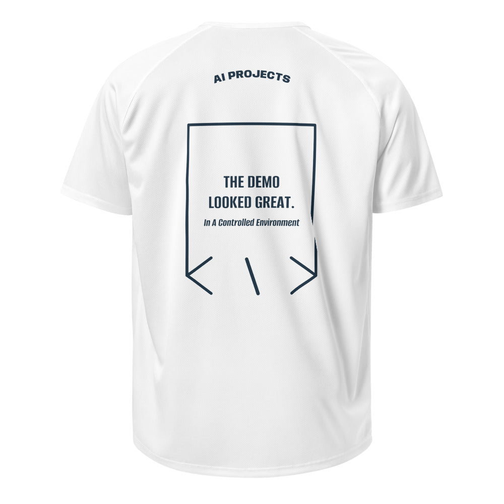 The Demo Looked Great. — White French Navy back mockup