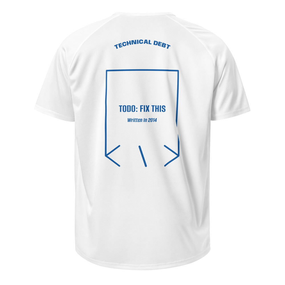 TODO: Fix This — White Royal Blue back mockup