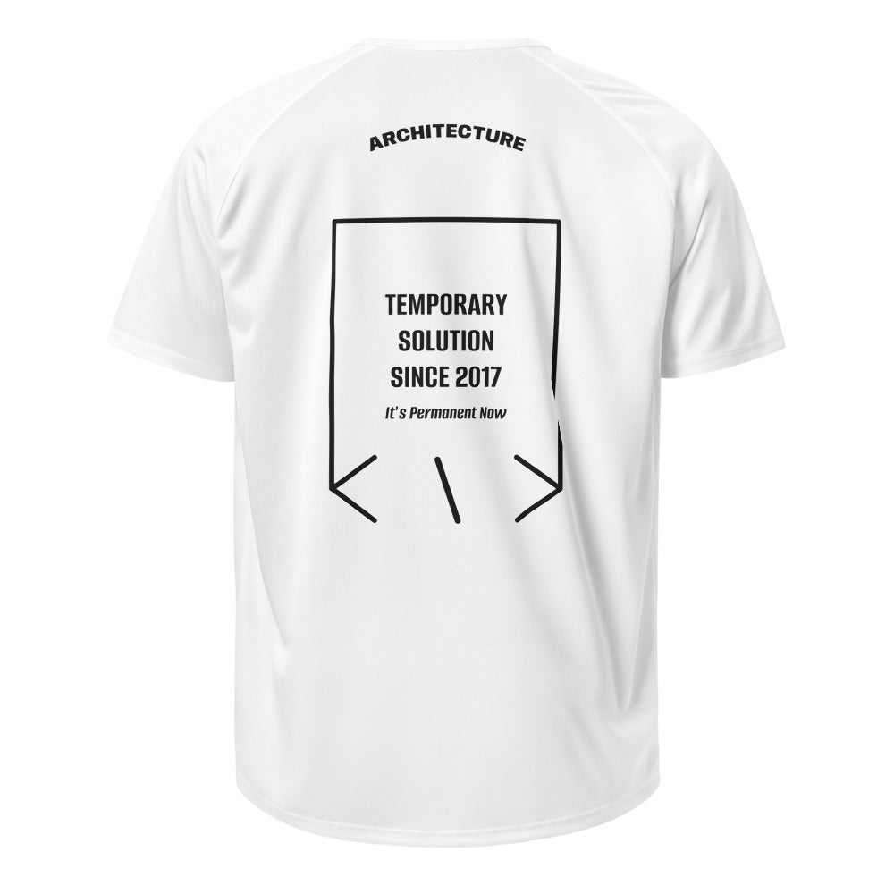 Temporary Solution Since 2017 — White Black back mockup