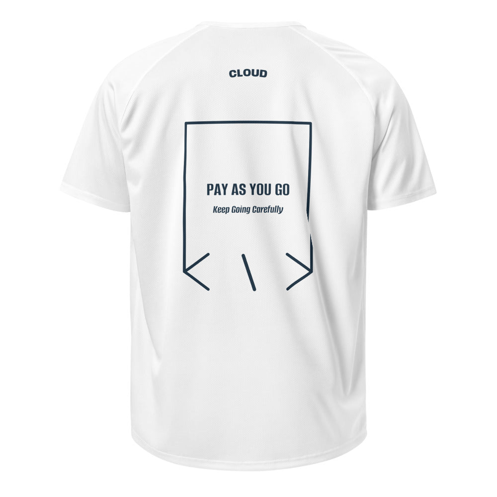 Pay As You Go — White French Navy back mockup