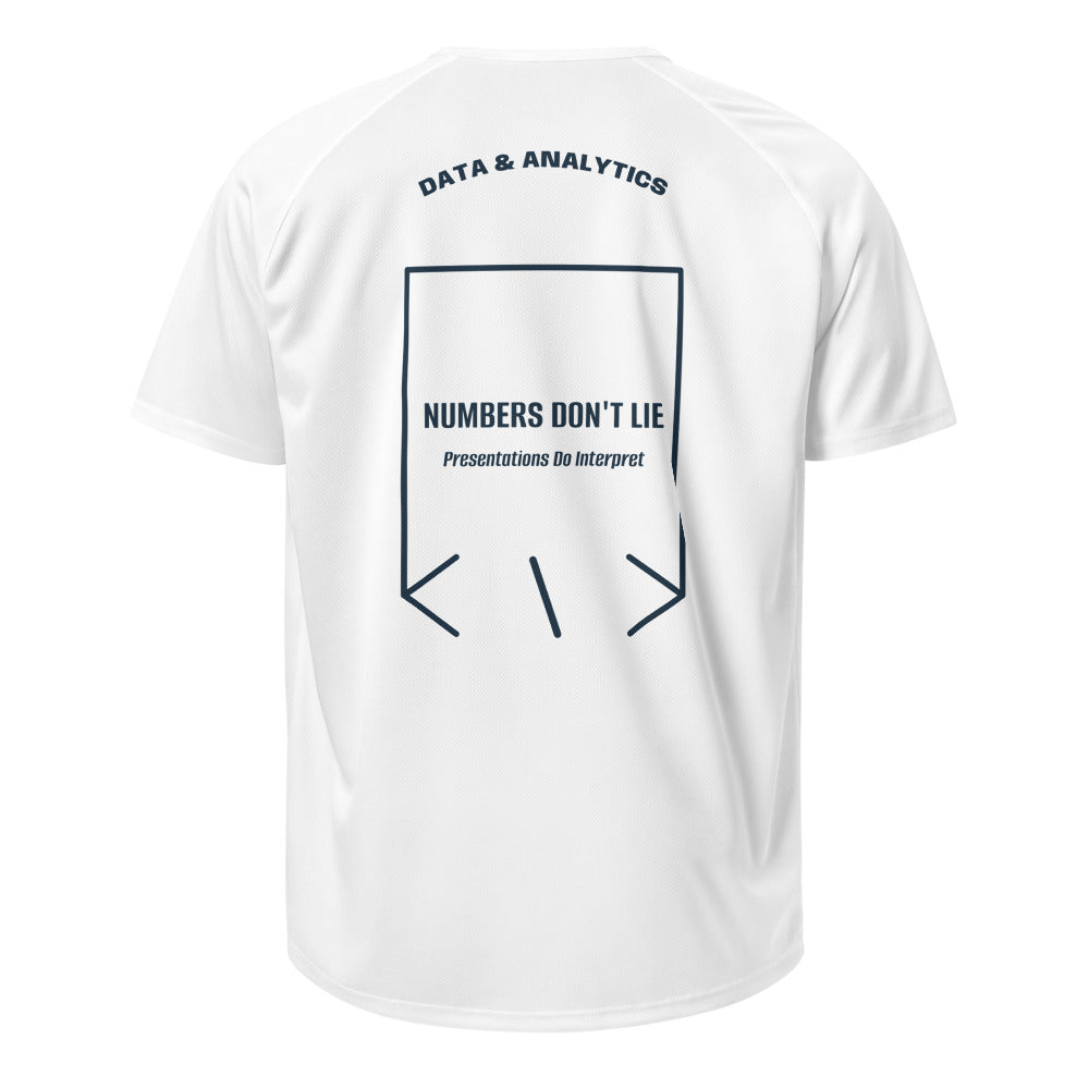 Numbers Don't Lie — White French Navy back mockup
