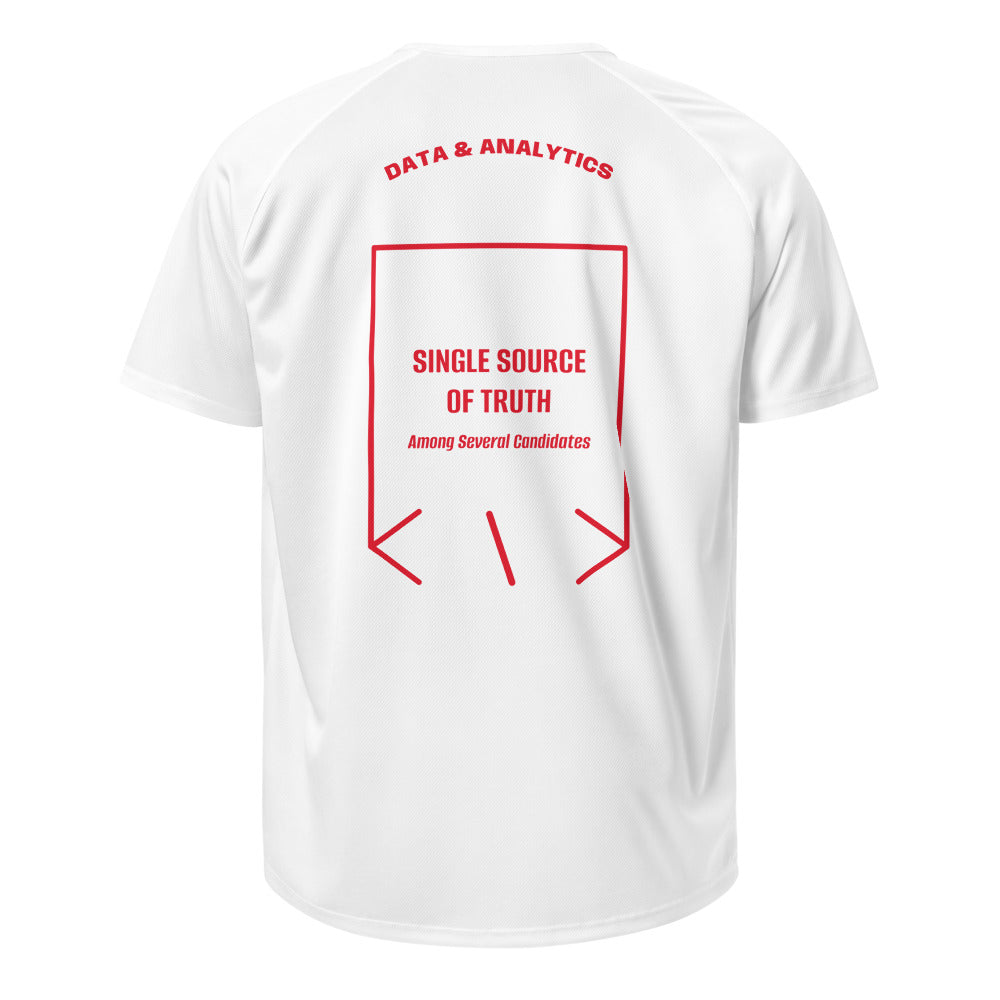 Single Source Of Truth — White Red back mockup