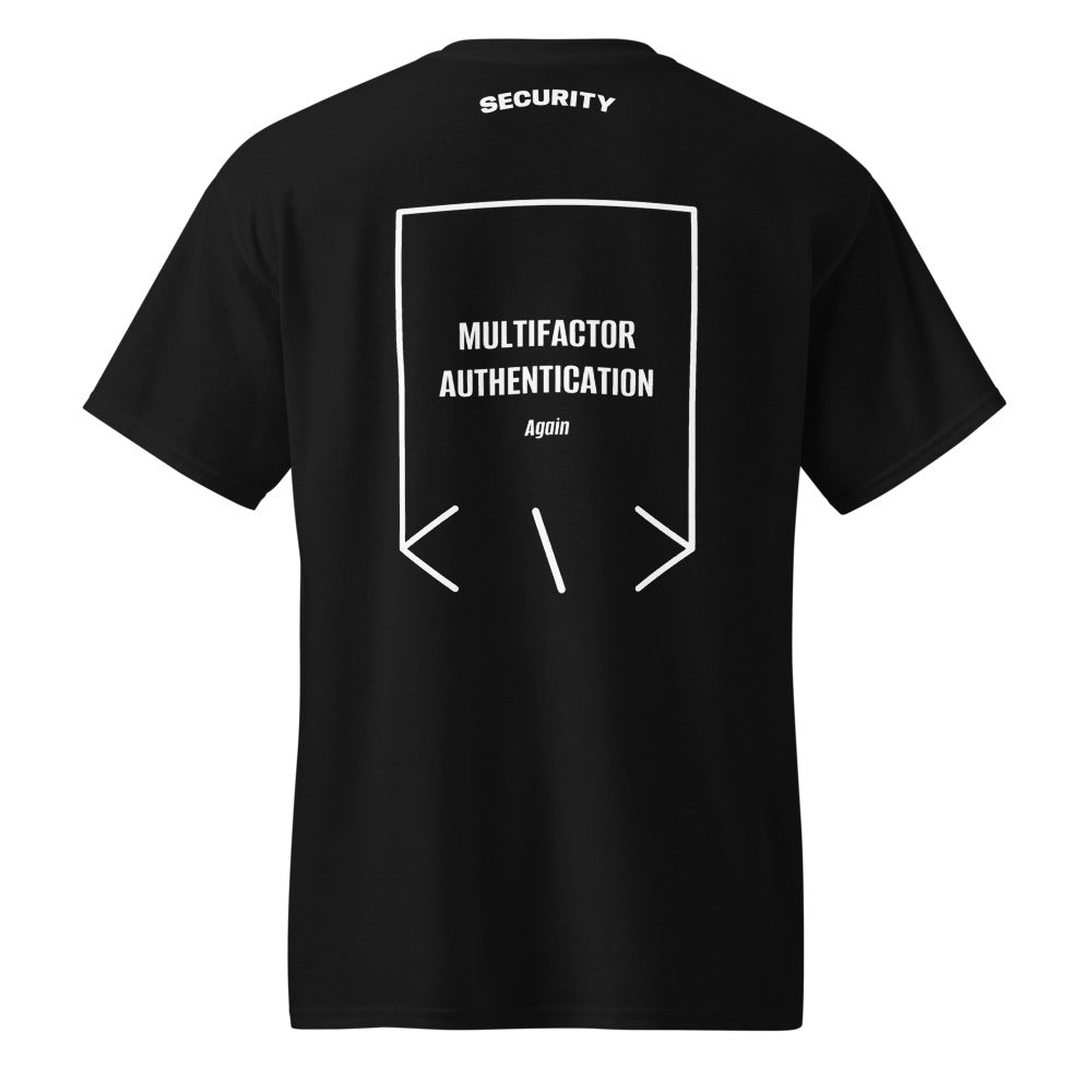 Multifactor Authentication — Black White back mockup