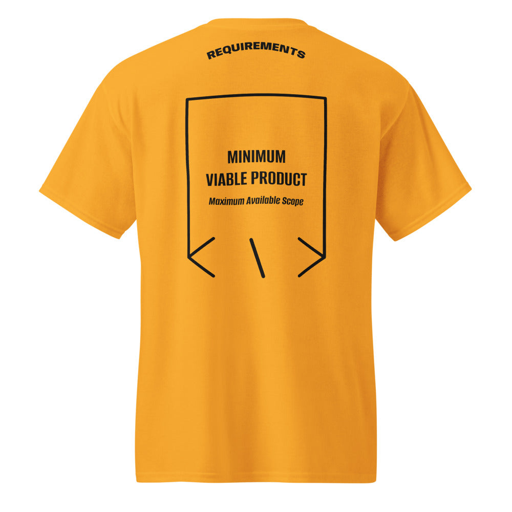 Minimum Viable Product — Gold Black back mockup