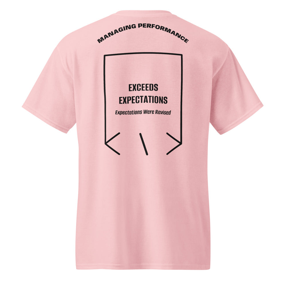 Exceeds Expectations — Light Pink Black back mockup