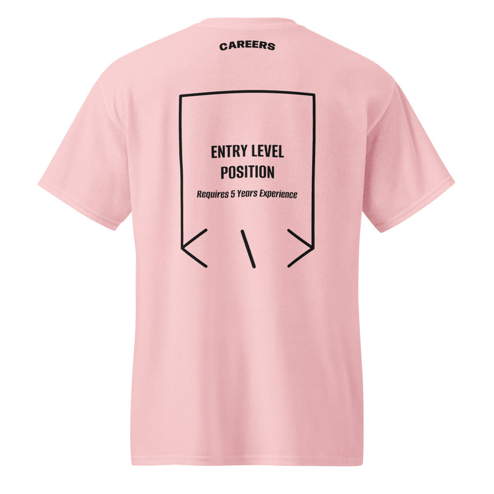 Entry Level Position — Light Pink Black back mockup