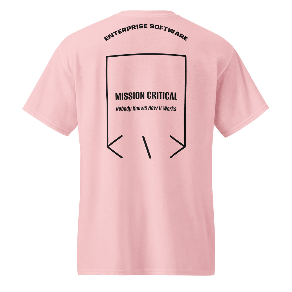 Mission Critical — Light Pink Black back mockup
