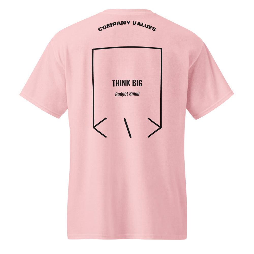 Think Big — Light Pink Black back mockup