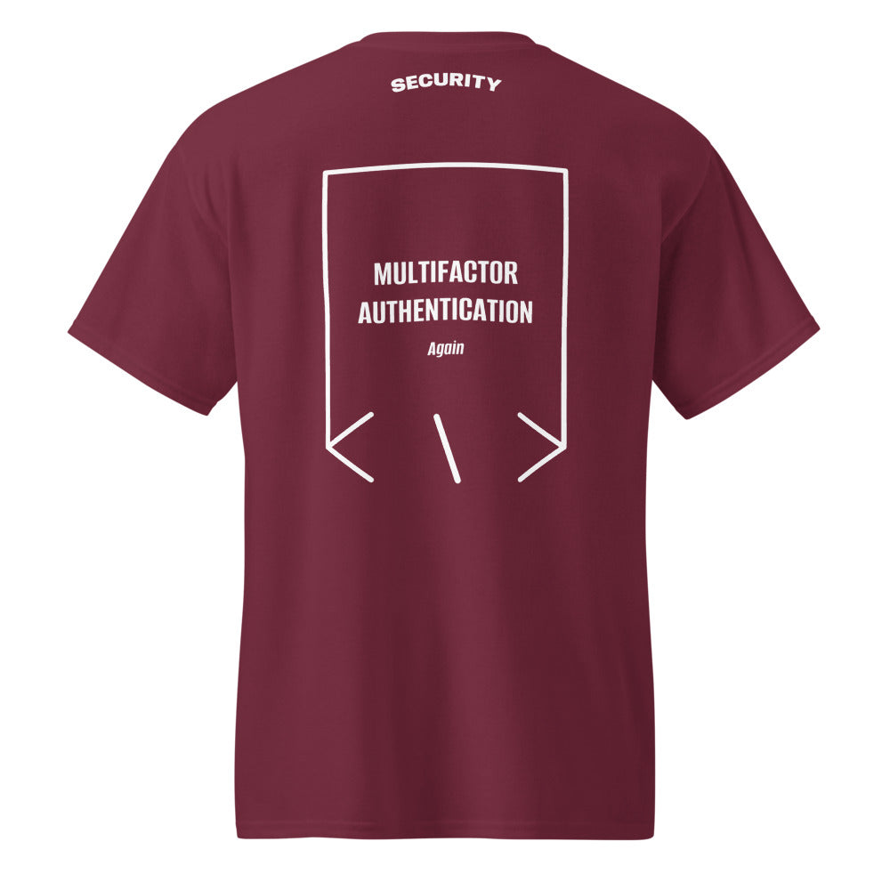 Multifactor Authentication — Maroon White back mockup