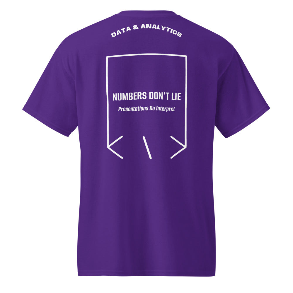 Numbers Don't Lie — Purple White back mockup