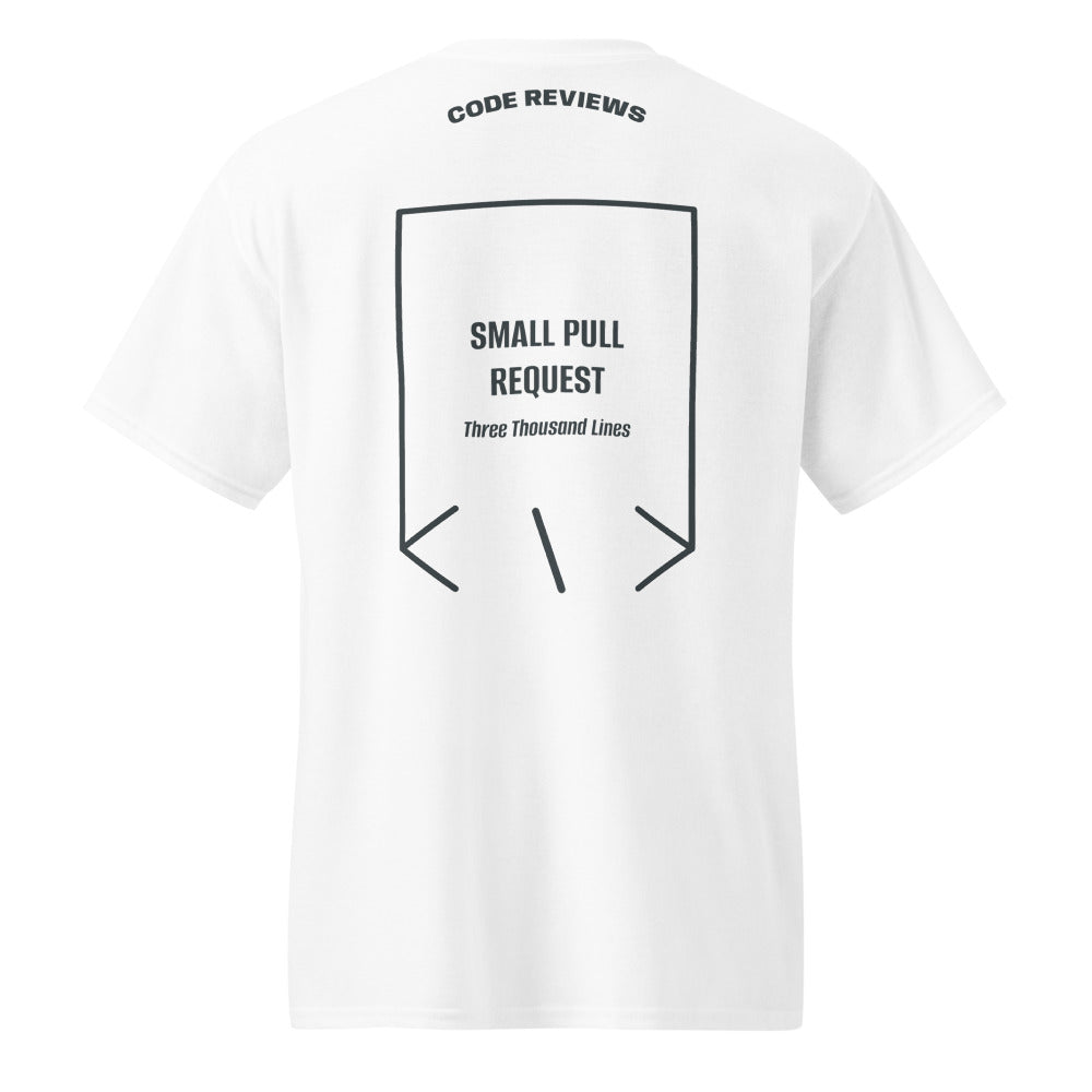 Small Pull Request — White Dark Heather back mockup
