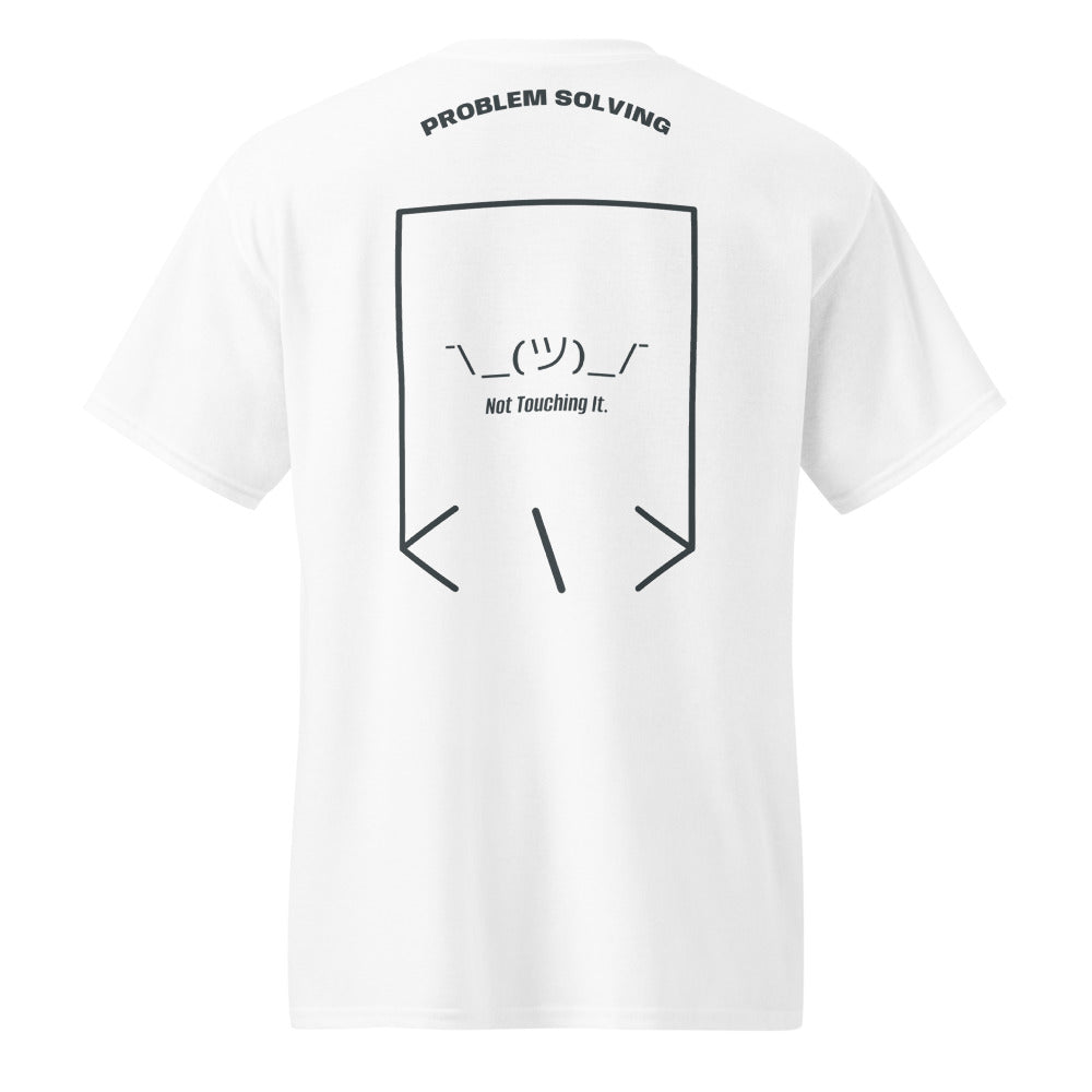¯\_(ツ)_/¯ — White Dark Heather back mockup
