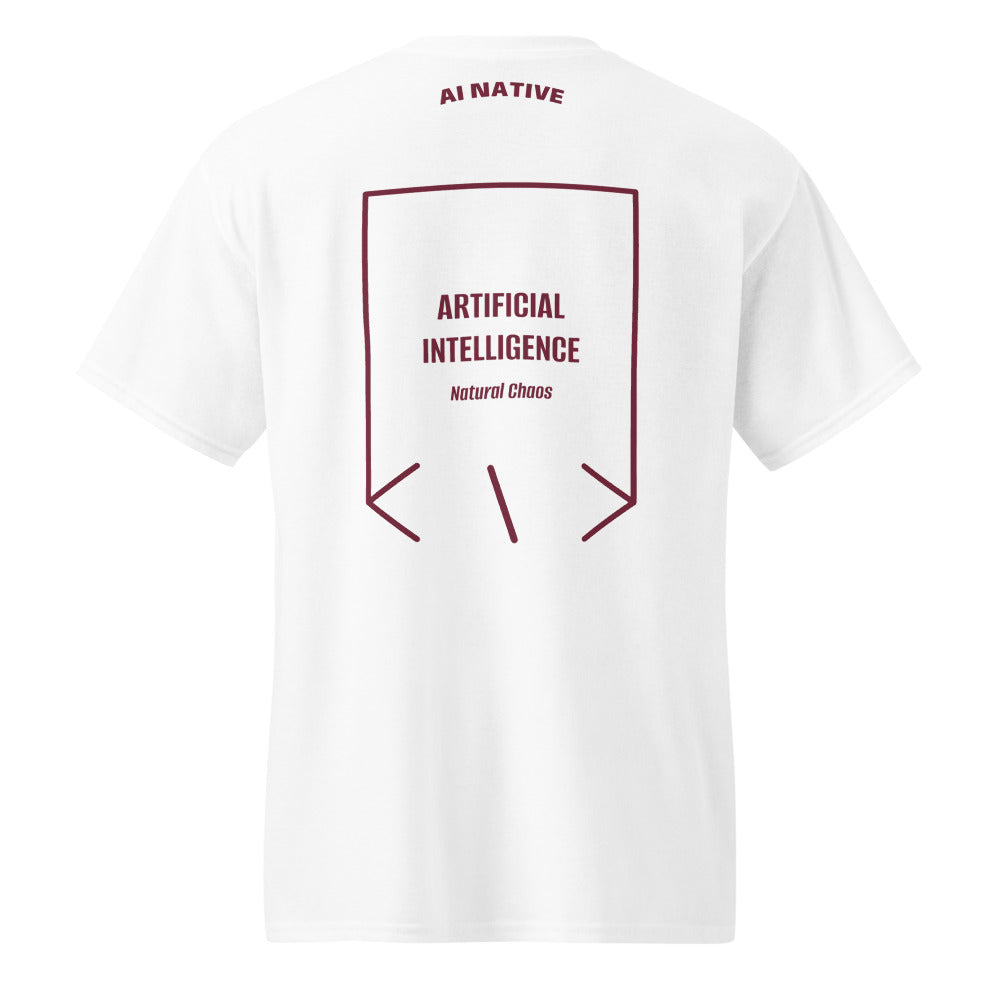 Artificial Intelligence — White Maroon back mockup