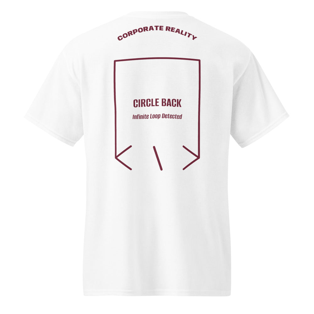 Circle Back — White Maroon back mockup