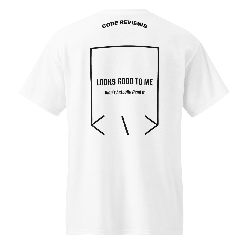 Looks Good To Me — White Black back mockup