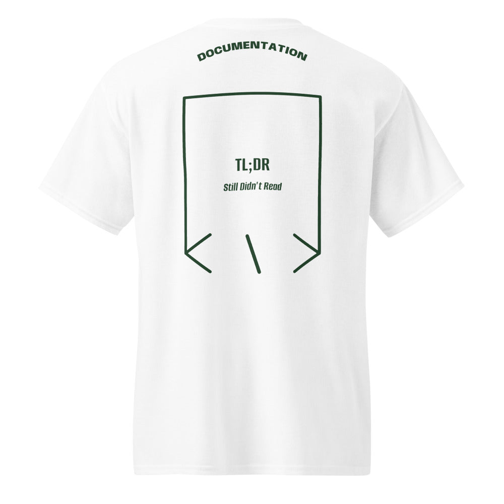 TL;DR — White Forest Green back mockup