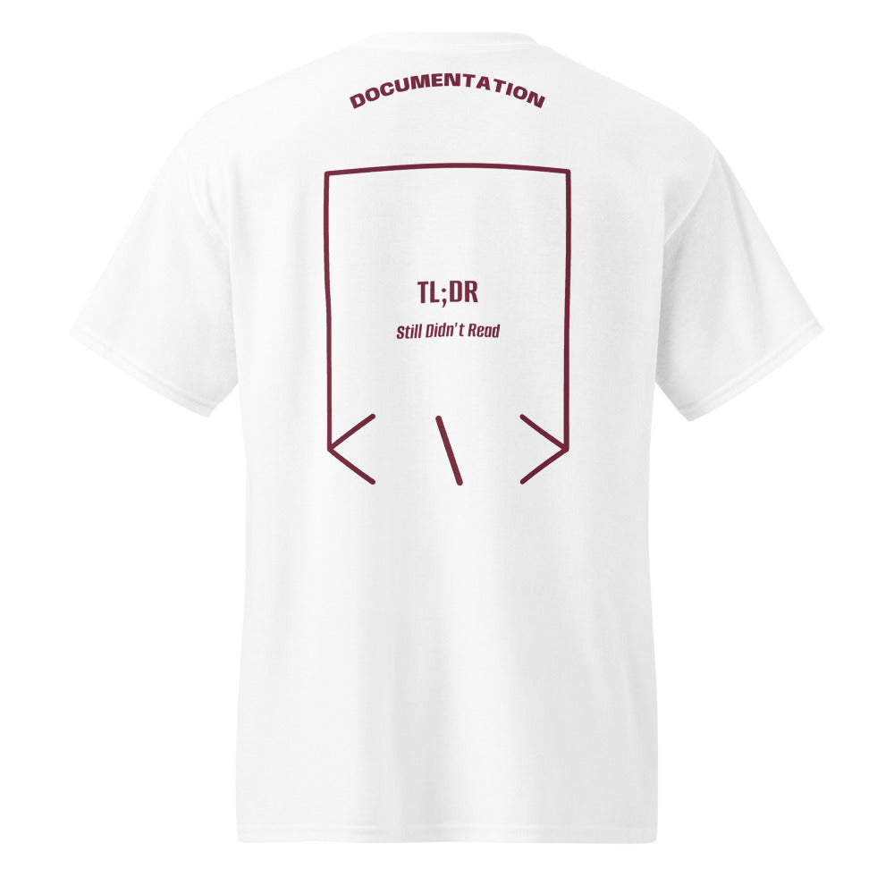 TL;DR — White Maroon back mockup