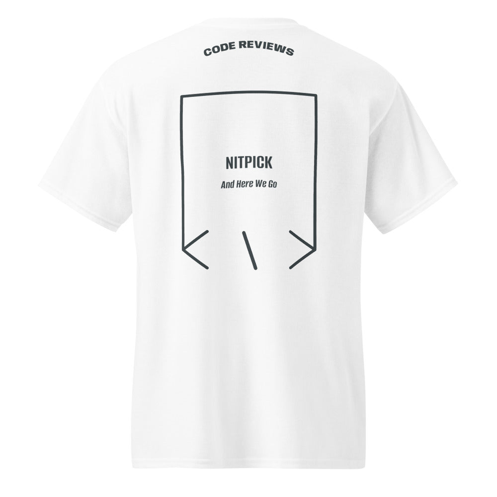 Nitpick — White Dark Heather back mockup
