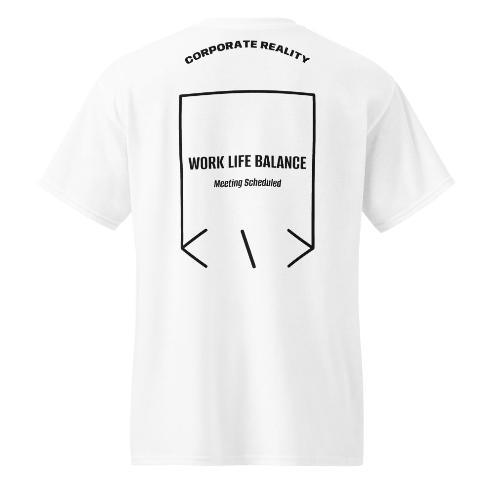 Work Life Balance — White Black back mockup