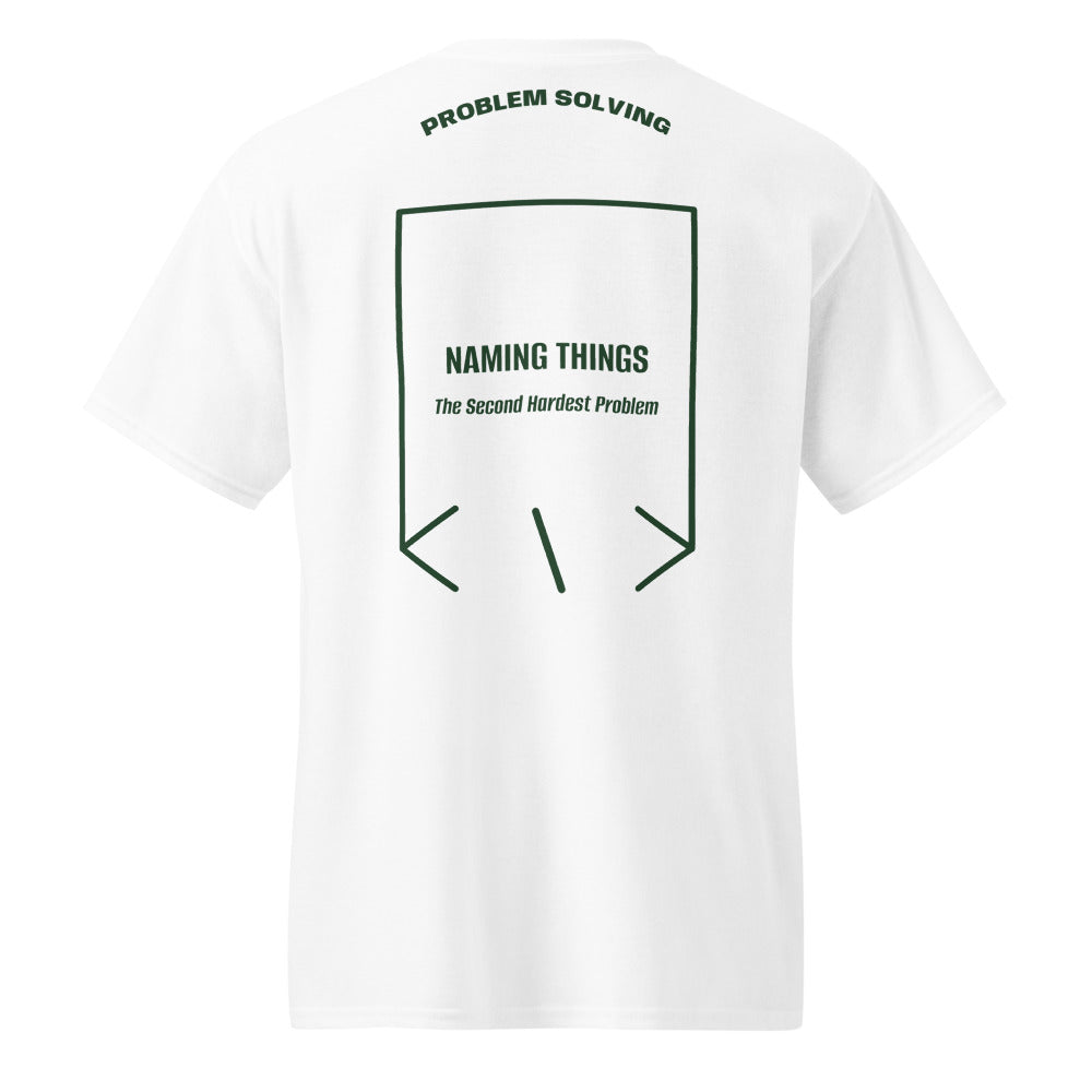 Naming Things — White Forest Green back mockup