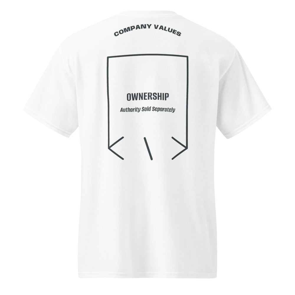 Ownership — White Dark Heather back mockup
