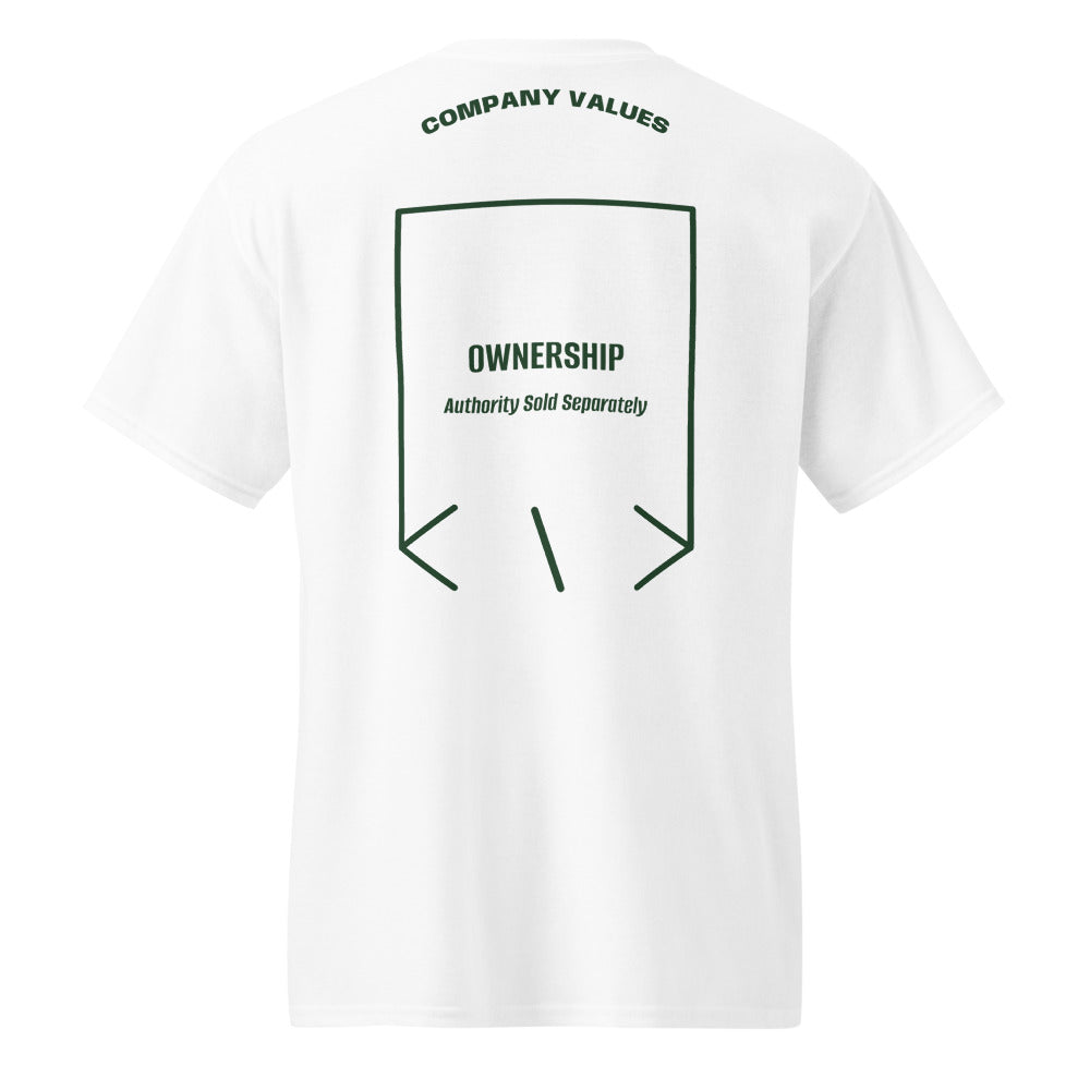 Ownership — White Forest Green back mockup