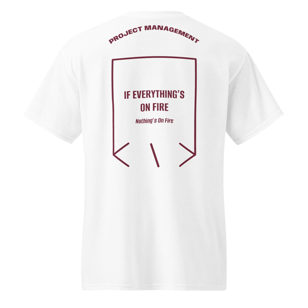 If Everything’s On Fire — White Maroon back mockup