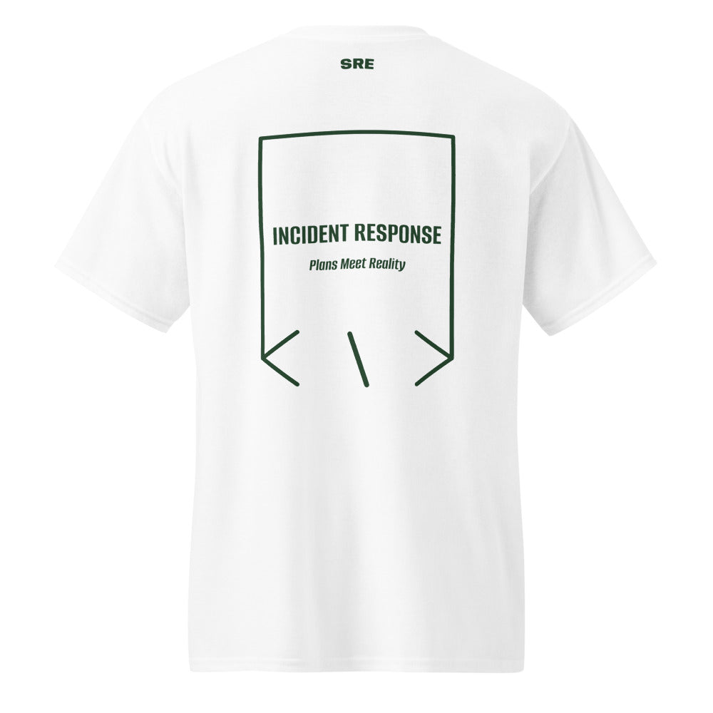 Incident Response — White Forest Green back mockup