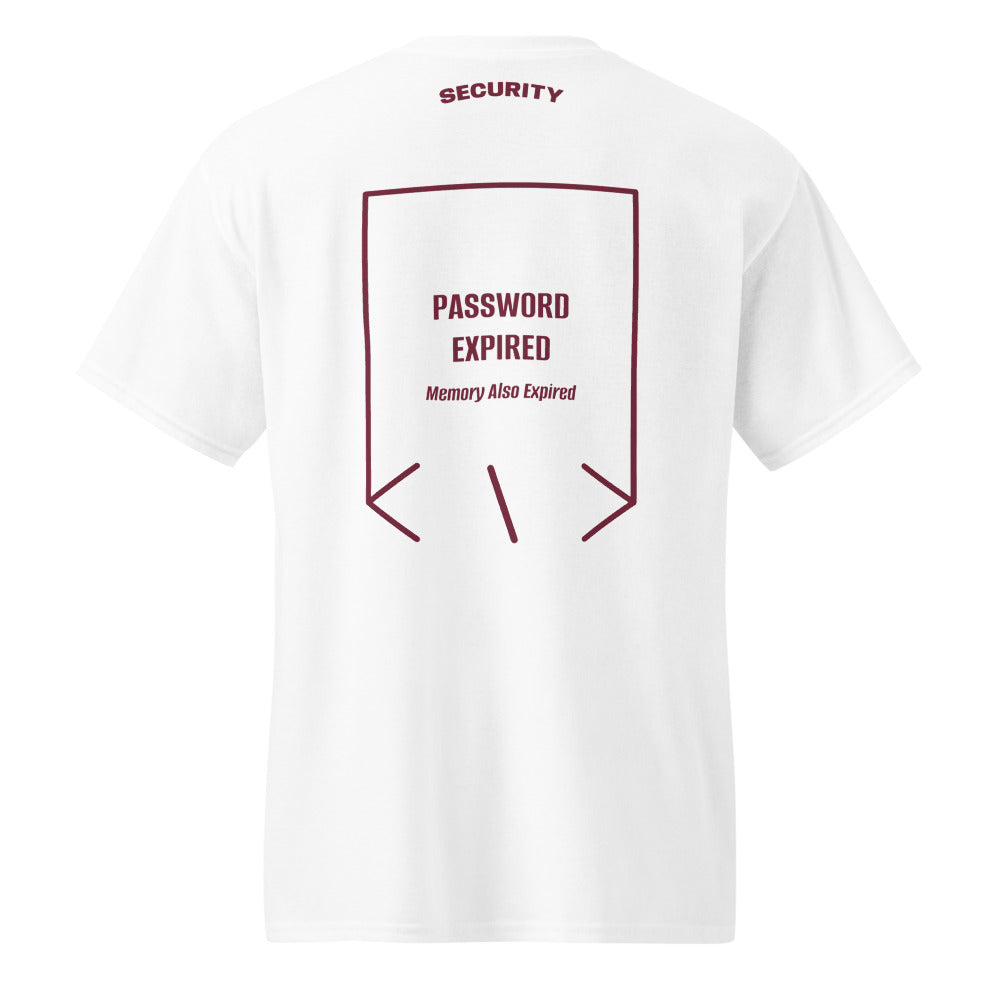 Password Expired — White Maroon back mockup