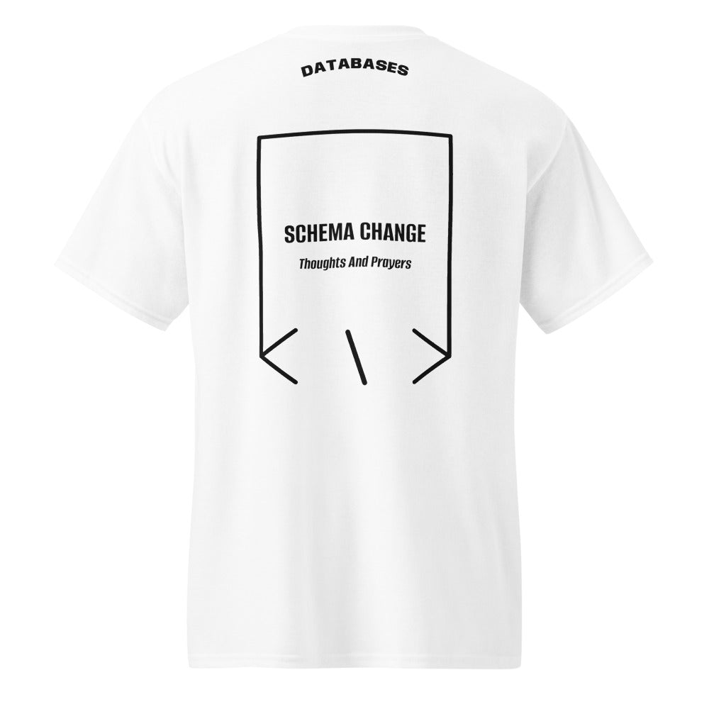 Schema Change — White Black back mockup