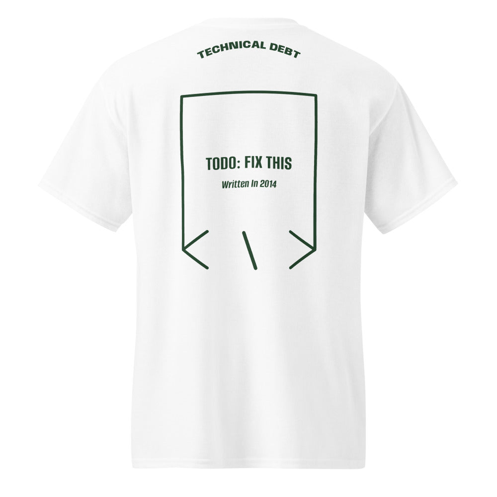 TODO: Fix This — White Forest Green back mockup
