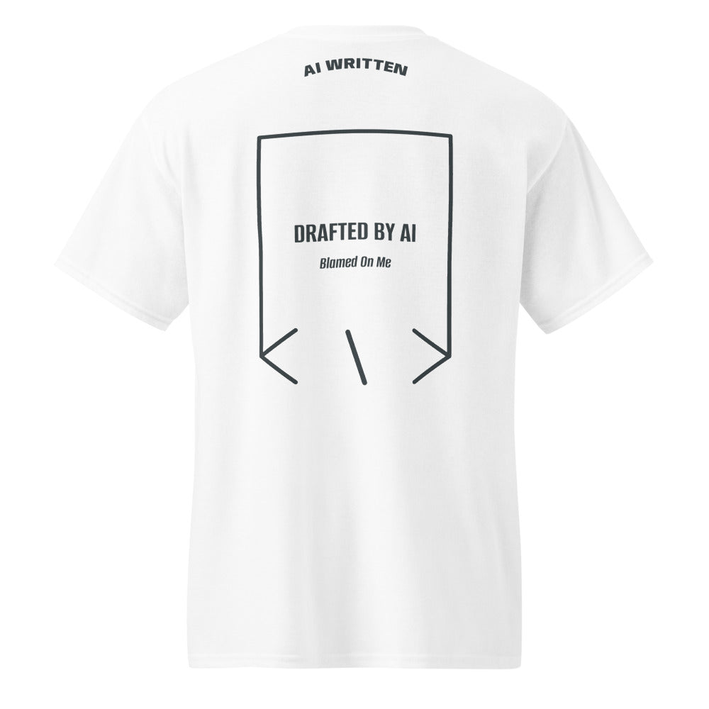 Drafted By AI — secondary back mockup