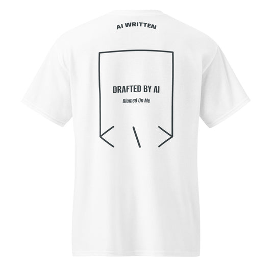 Drafted By AI — secondary back mockup
