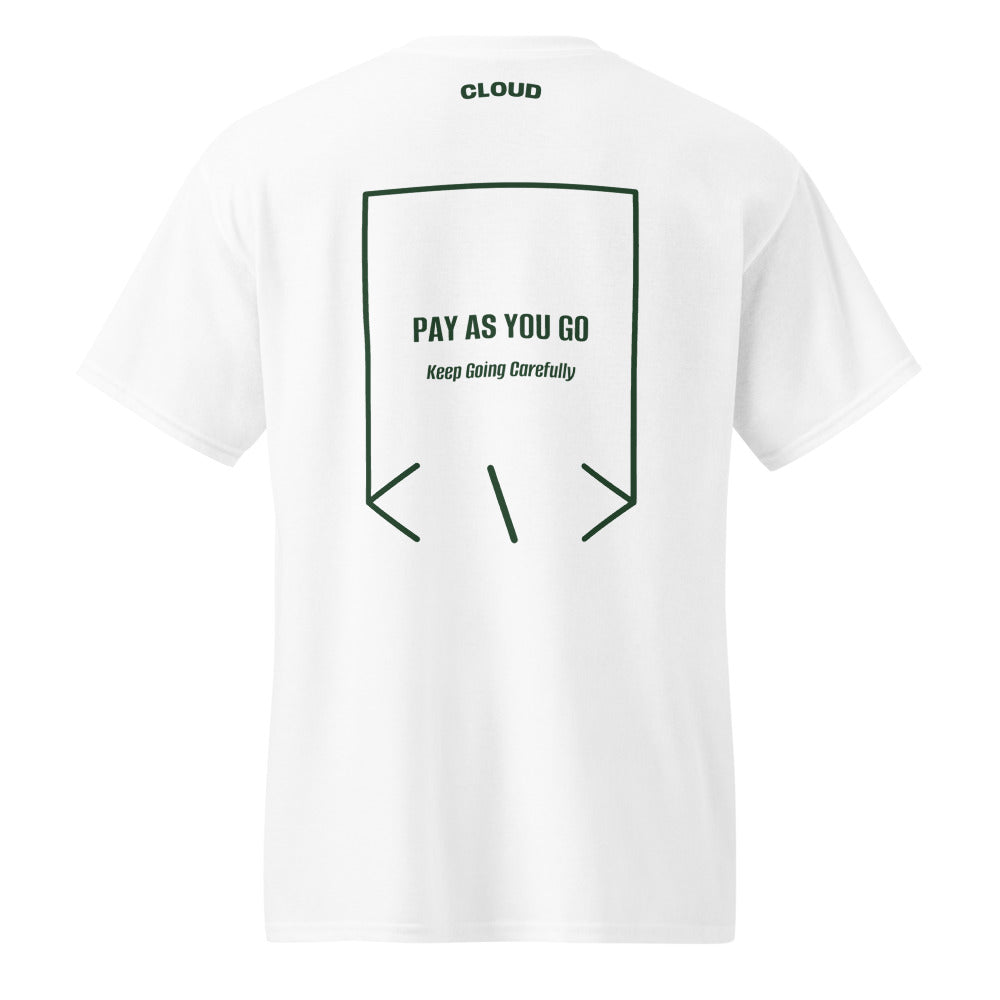 Pay As You Go — White Forest Green back mockup