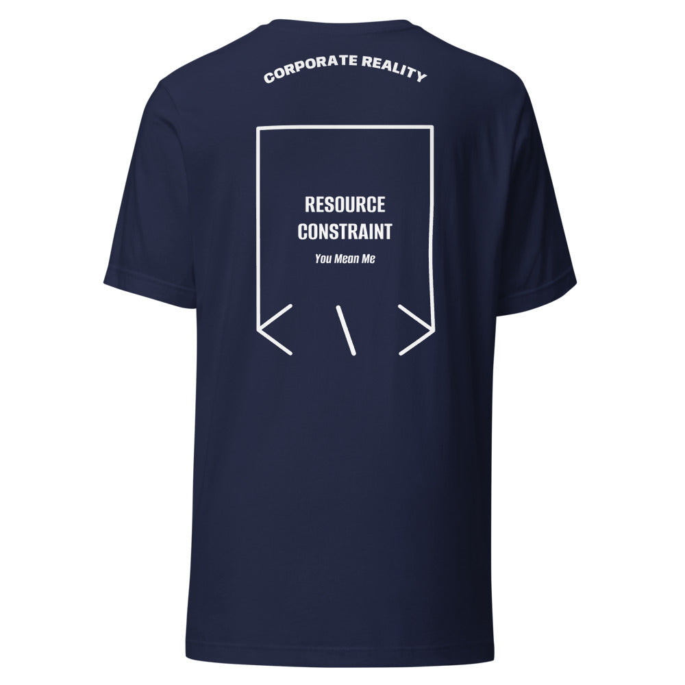 Resource Constraint — Navy White back mockup