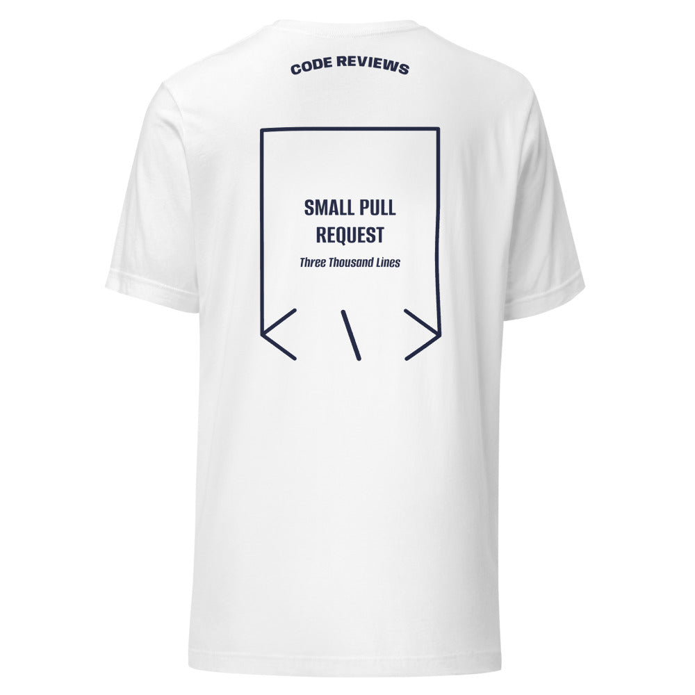 Small Pull Request — White Navy back mockup