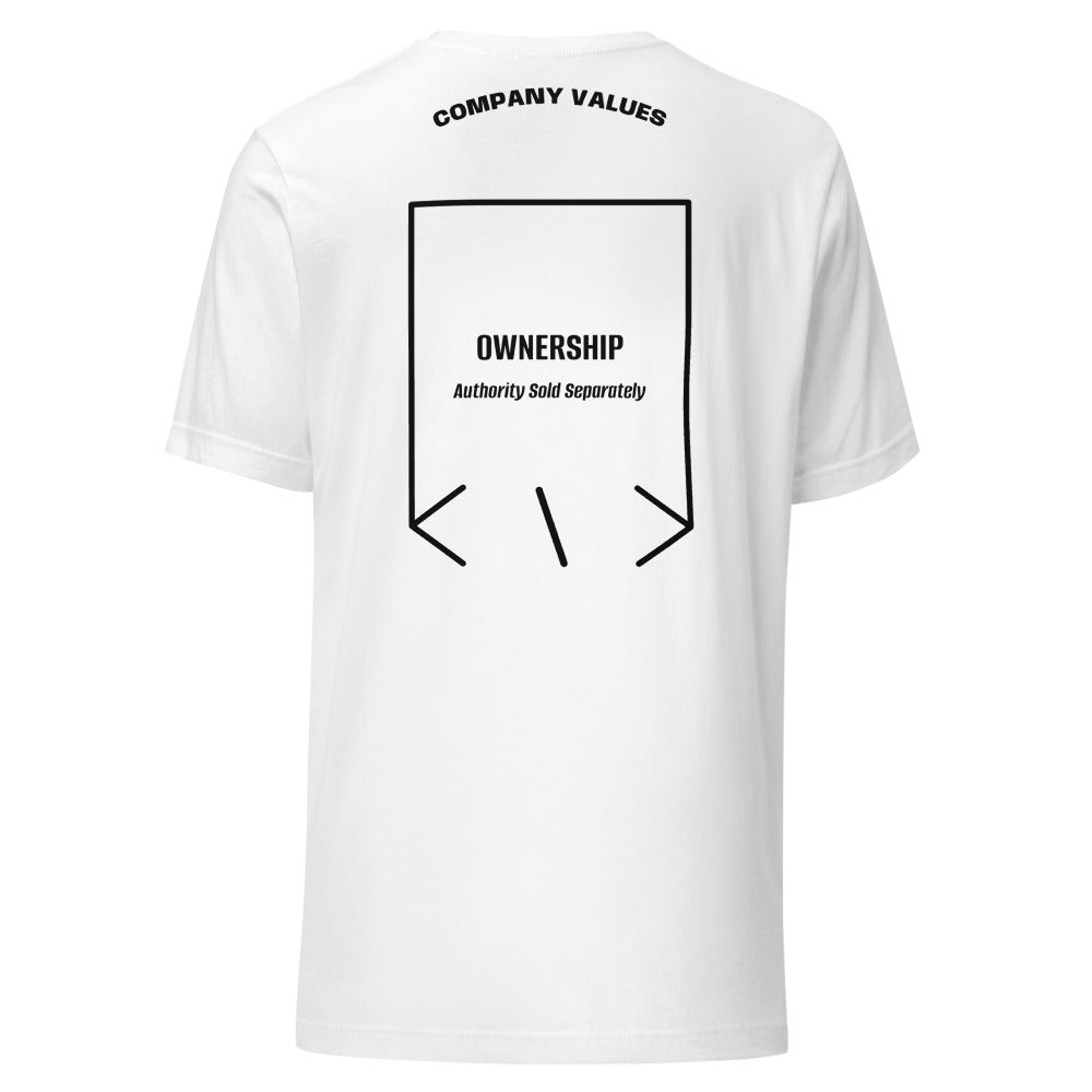 Ownership — White Black back mockup