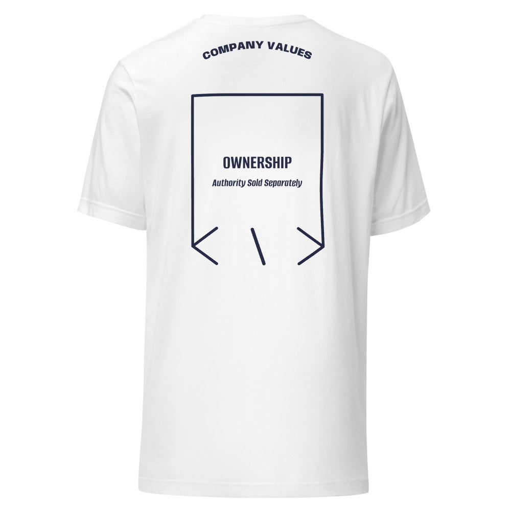 Ownership — White Navy back mockup