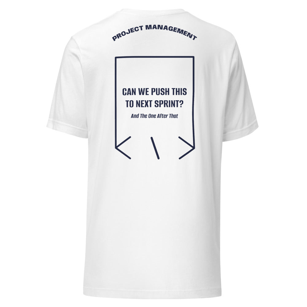 Can We Push This To Next Sprint? — White Navy back mockup