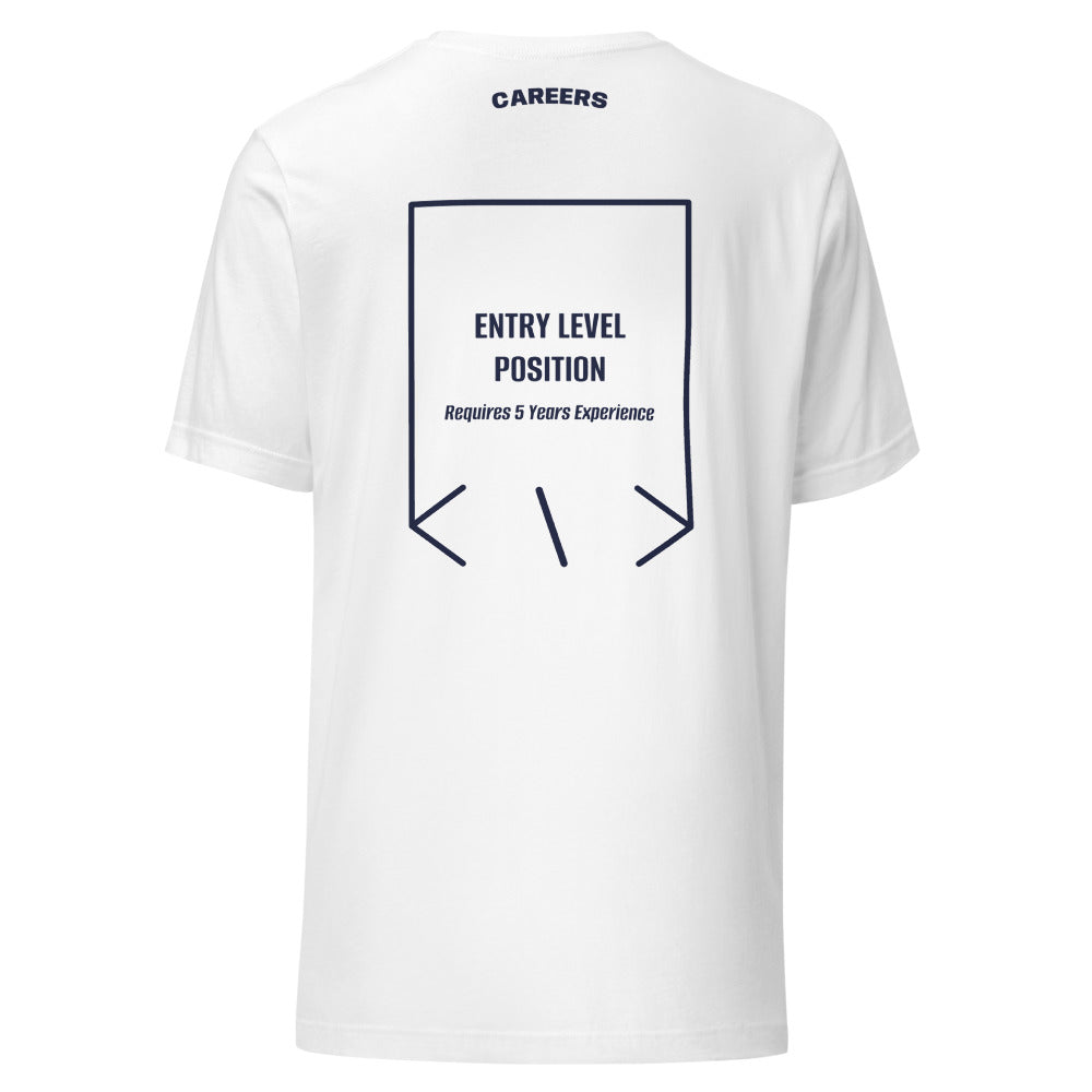 Entry Level Position — White Navy back mockup