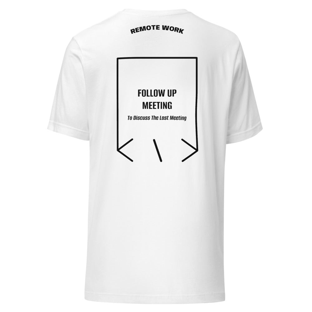 Follow Up Meeting — White Black back mockup