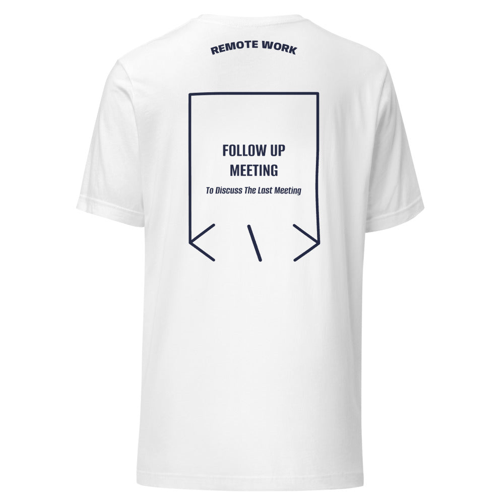Follow Up Meeting — White Navy back mockup