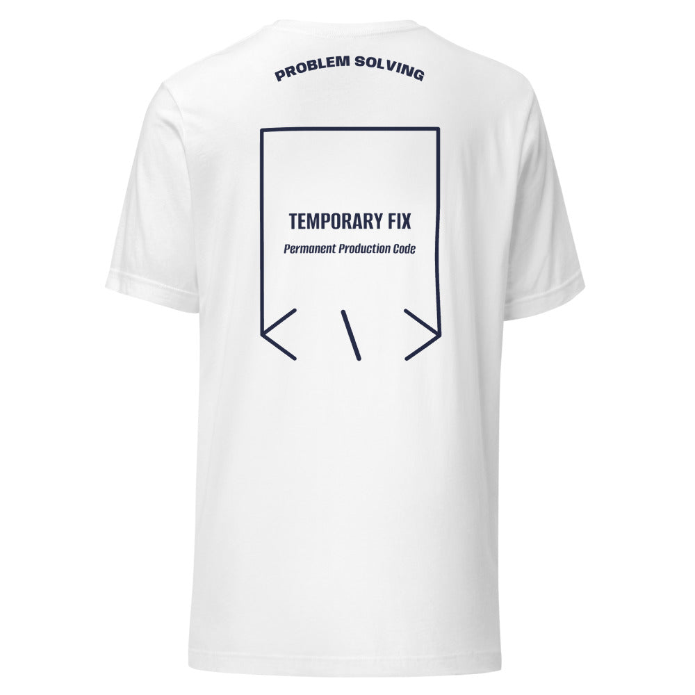 Temporary Fix — White Navy back mockup