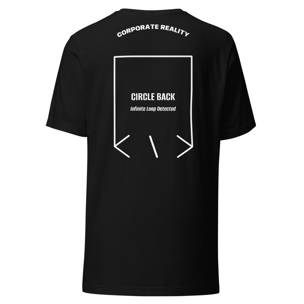 Circle Back — Black White back mockup