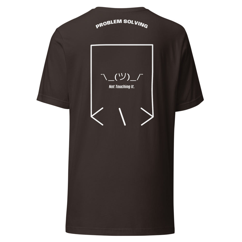 ¯\_(ツ)_/¯ — Brown White back mockup