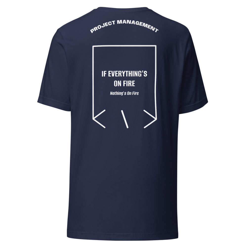 If Everything’s On Fire — Navy White back mockup