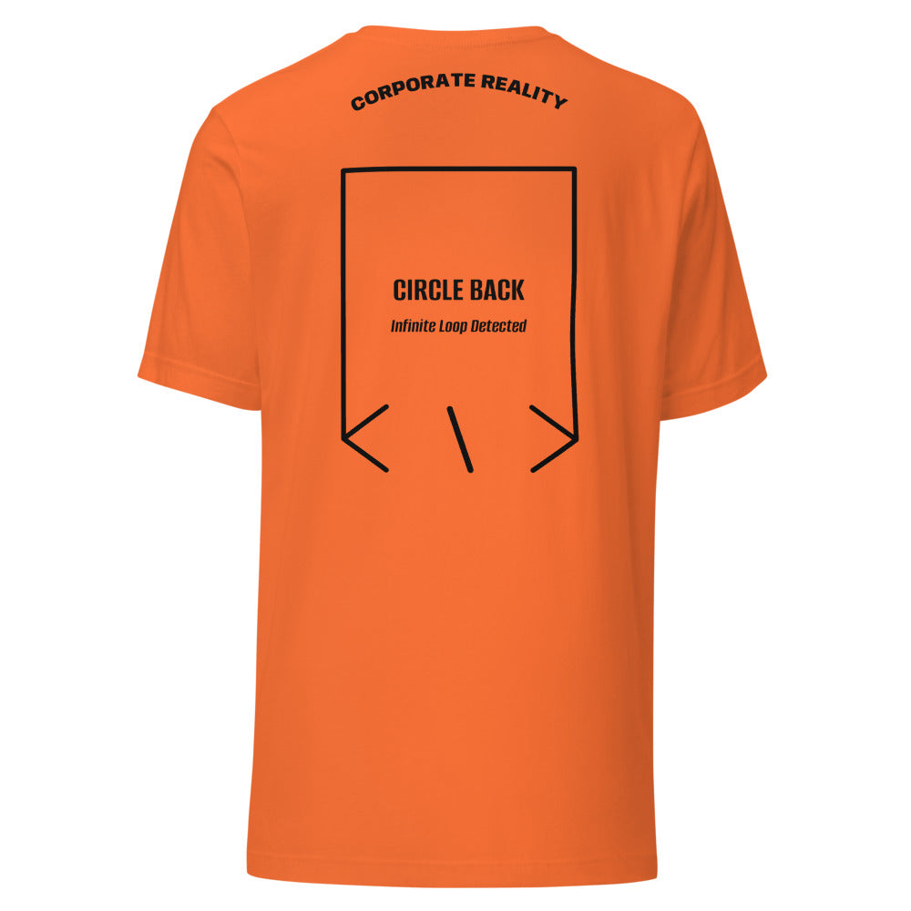 Circle Back — Orange Black back mockup